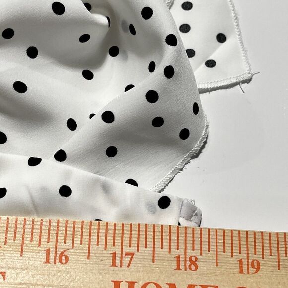 NWT Pretty Little Thing Polka Dot Fit Flare Dress Size 12 Short Ruched Detail - Picture 7 of 9